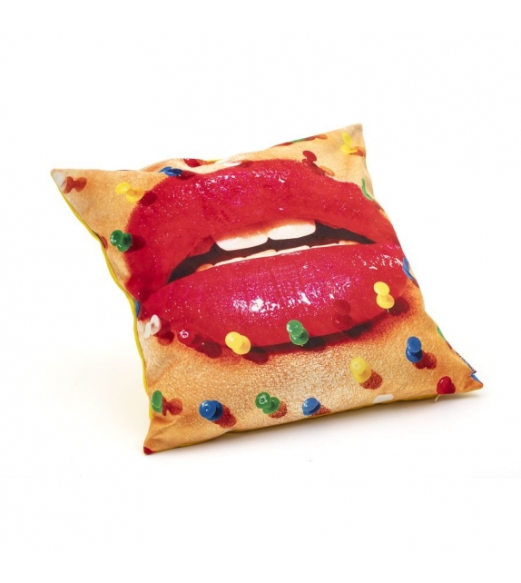 Mouth with Pins Seletti Kissen