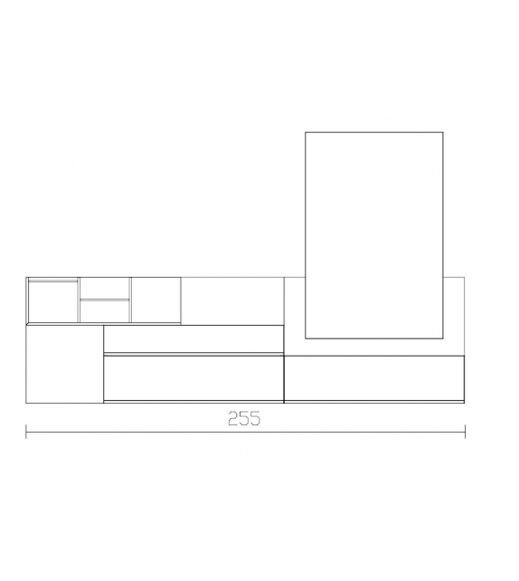 Ready for shipping - By Side + Suite System 2 Alf DaFrè Sistema Nocturno