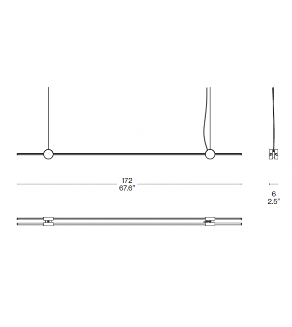 Ready for shipping - EITIE Line Cassina Pendant Lamp