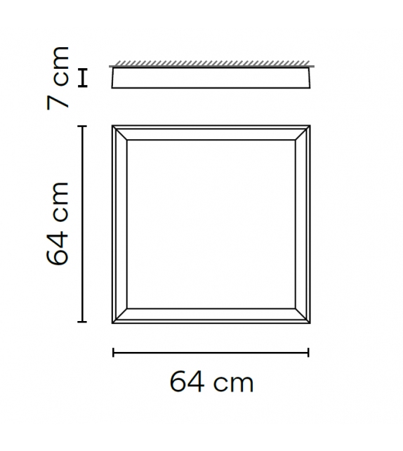 Up Square Vibia Deckenleuchte