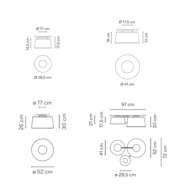 Tube Vibia Deckenleuchte