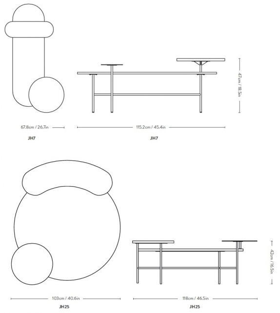 Palette Table &Tradition Mesita