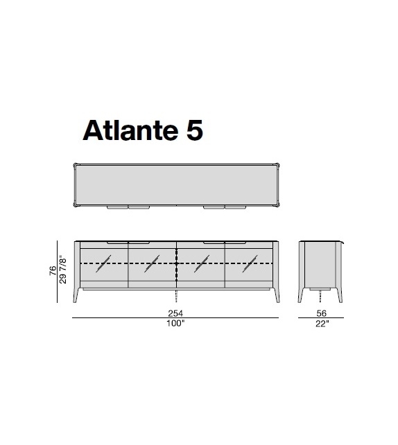 Atlante 3 Porada Sideboard