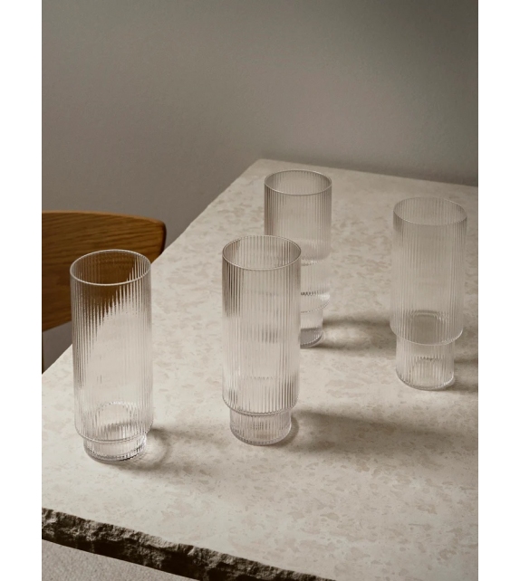 Ripple Long Drink Ferm Living Juego de 4 Vasos