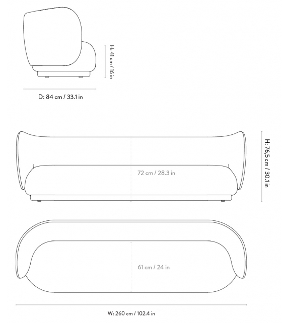 Bevel Table - Extendable x 2 Ferm Living Extendable Table