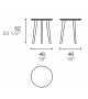 Prêt pour l'expédition - 45° Molteni&C Table D'Appoint