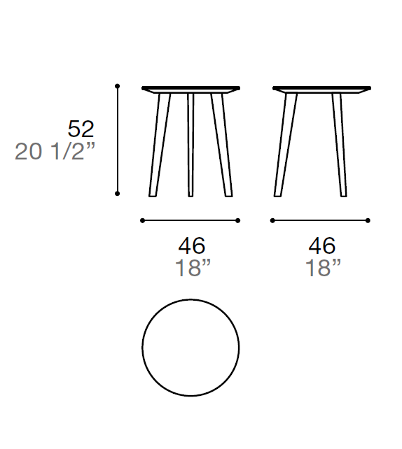 Listo para entregar - 45° Molteni&C Mesita