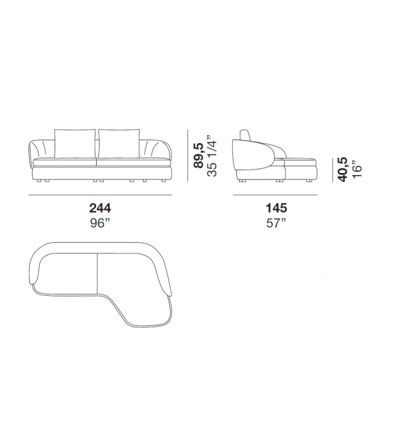 Ready for shipping - Paul Molteni & C Sofa