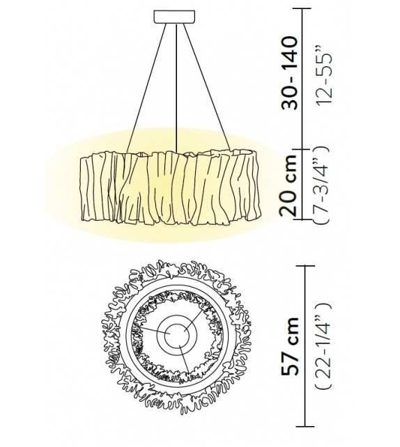 Accordéon Slamp Lampada a Sospensione