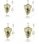 Aria Gold Slamp Suspension Lamp