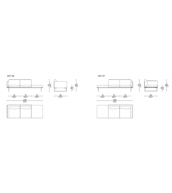 Sofa 8 207 Cassina