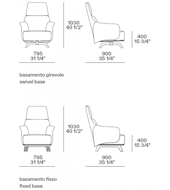 Kaori Lounge Poliform Butaca