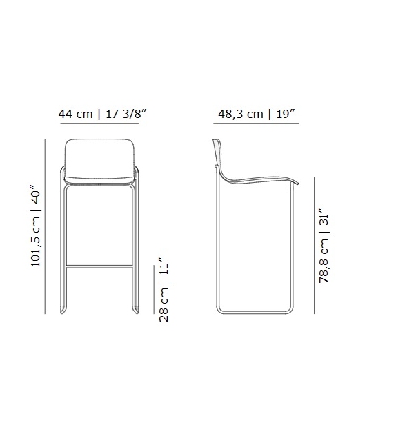 Pocket Bar Chair Karakter Tabouret