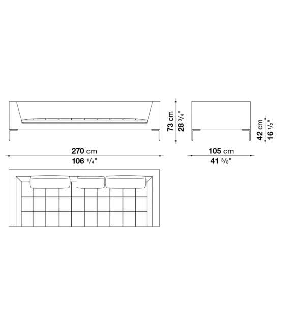 Charles Carré B&B Italia Sofa