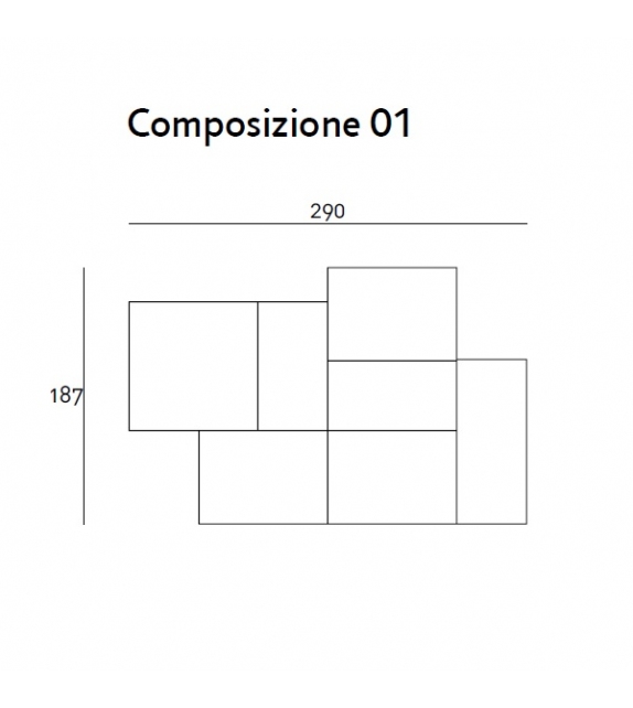 Extra Wall Divano Modulare Living Divani