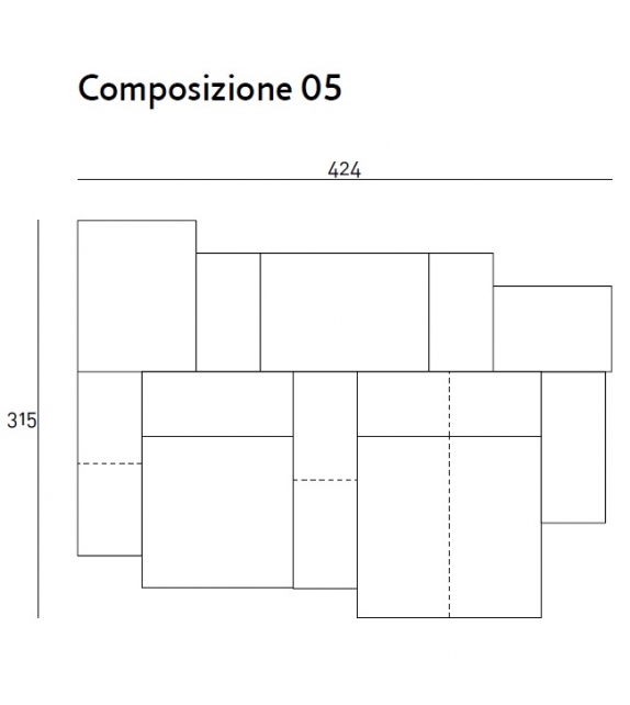 Extra Wall Divano Modulare Living Divani