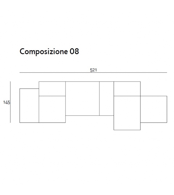 Extra Wall Divano Modulare Living Divani