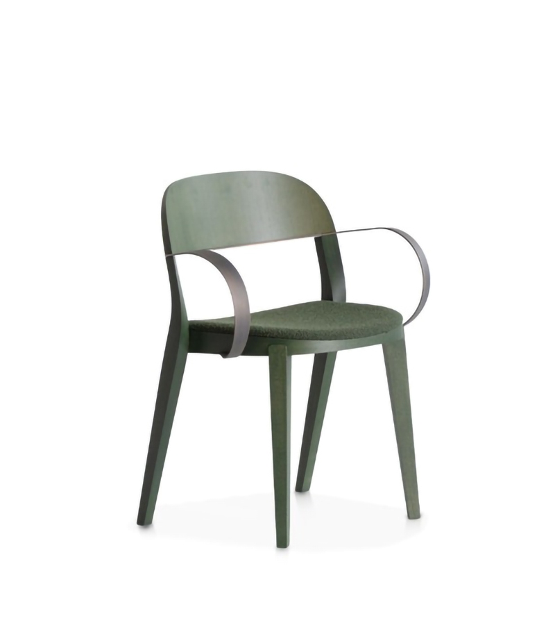 Minima Upholstered Potocco Chair With Armrests