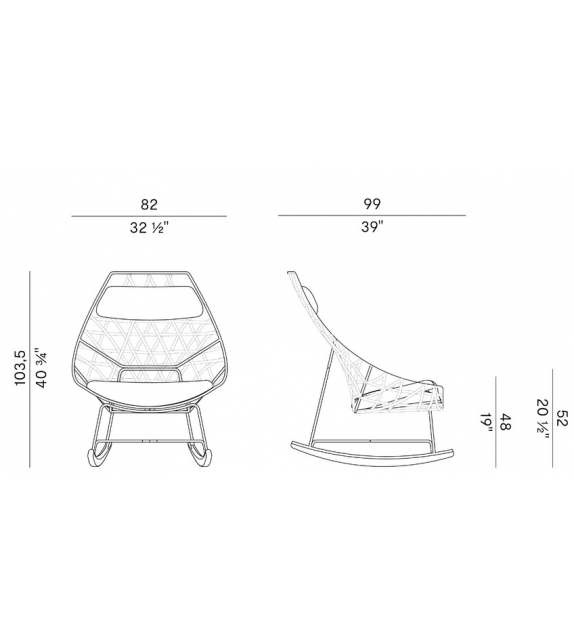 Cut Outdoor Potocco Mecedora