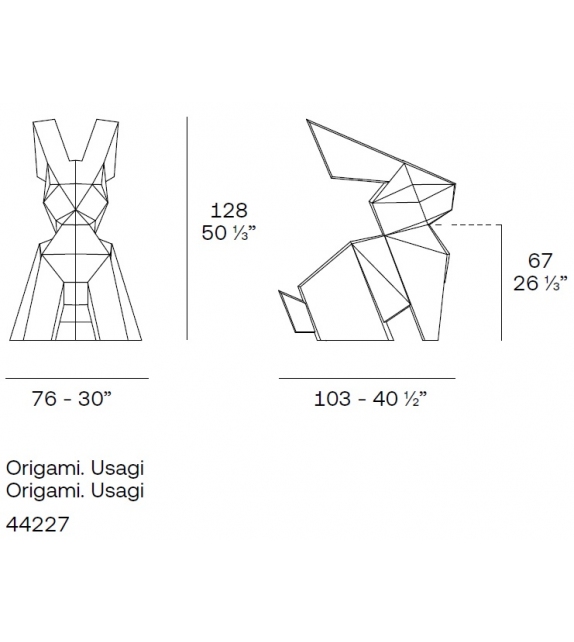 Origami Usagi Sculpture Vondom