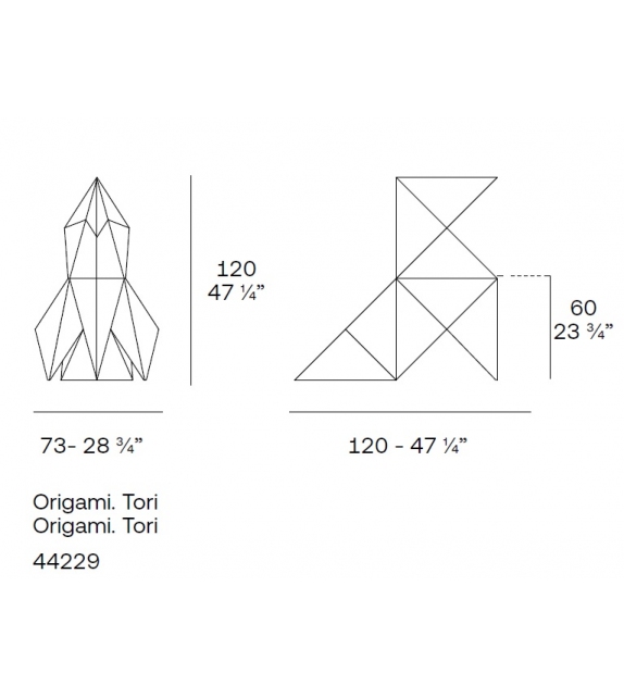 Origami Tori Sculpture Vondom