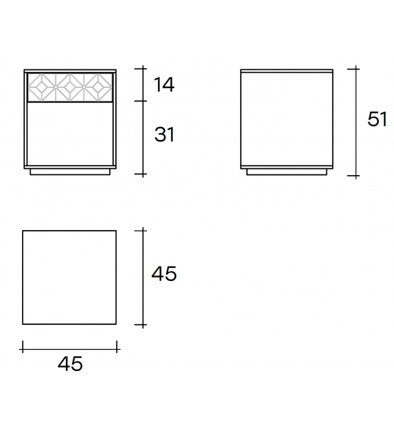 Echo Fiam Table de Chevet