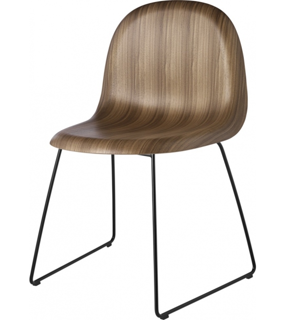 3D Dining Gubi Chair with Sledge Base