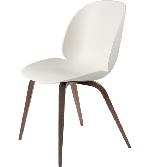 Beetle Dining Gubi Chair with Wood Base