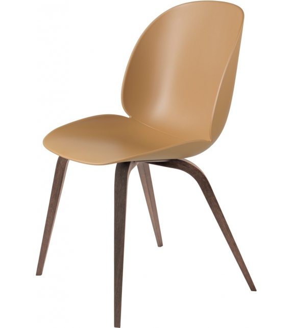 Beetle Dining Gubi Chair with Wood Base