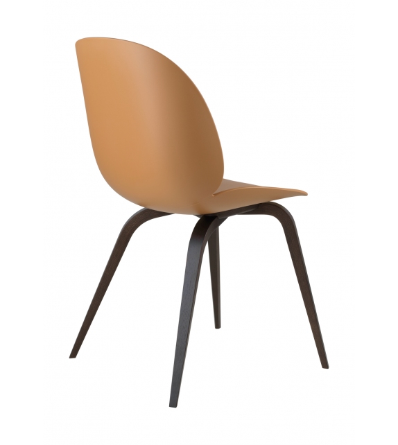 Beetle Dining Gubi Chair with Wood Base