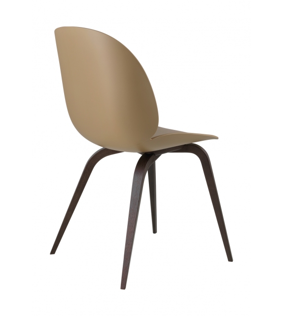 Beetle Dining Gubi Chair with Wood Base