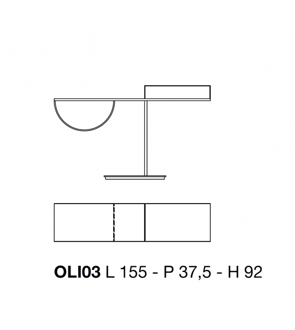 Ollie Glas Italia Konsole