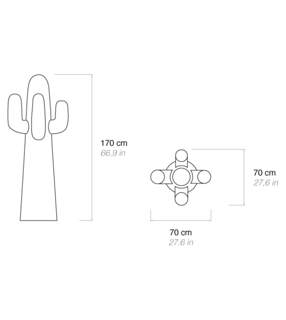 Cactus Ultraviolet Gufram Coat Hanger