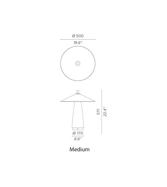 Prêt pour l'expédition - Asia Contardi Lampe de Table