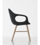 Elephant Kristalia Upholstered Chair With Wooden Base