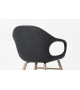 Elephant Kristalia Upholstered Chair With Wooden Base