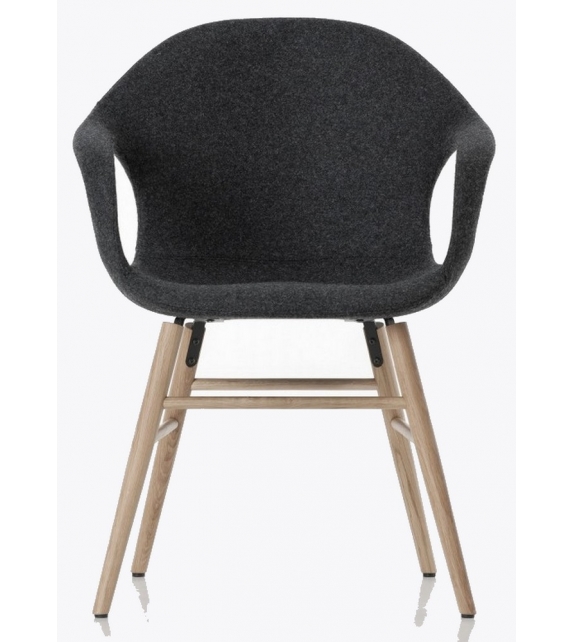 Elephant Kristalia Upholstered Chair With Wooden Base