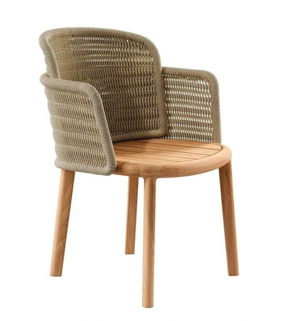 Suro Tribù Chair with Armrests