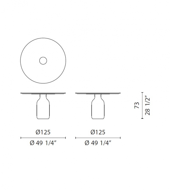 Bottle Lido Table Cappellini