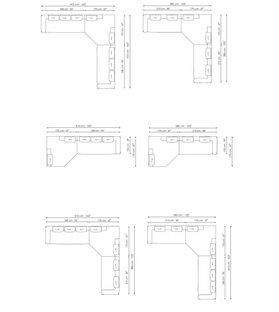 Boolean Bonaldo Canapé