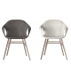 Elephant Kristalia Upholstered Chair With Wooden Base