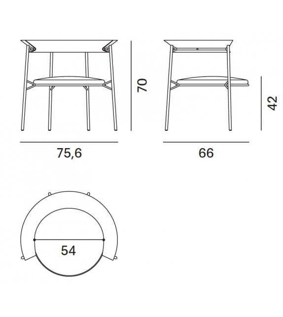 Cantle MDF Italia Armchair