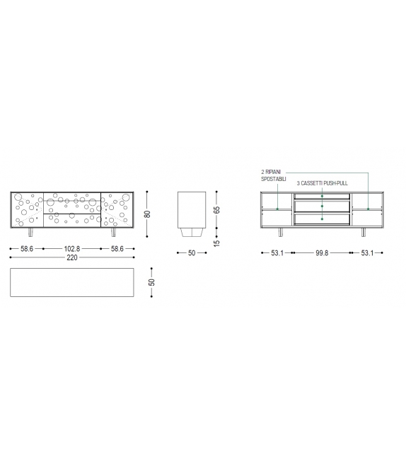 Move Low Riva 1920 Credenza