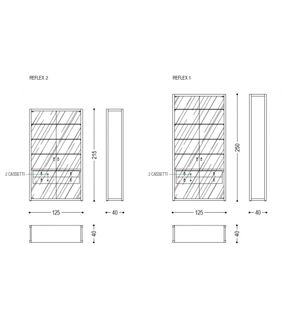 Reflex Riva 1920 Vitrina Alta