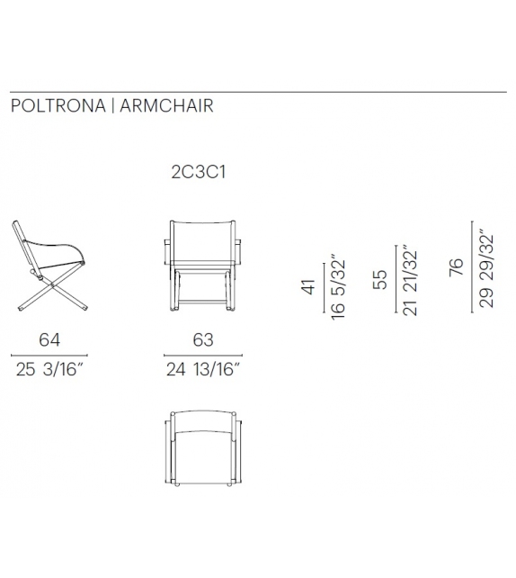 Lauren Outdoor Flexform Armstuhl