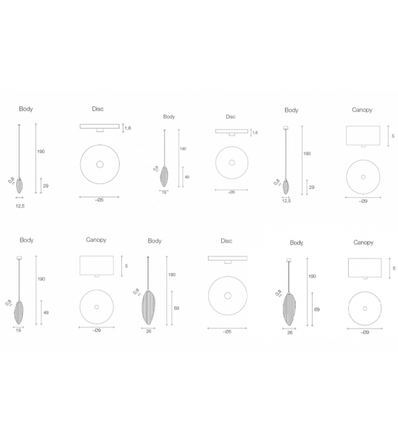 Harpe Terzani Pendant Lamp