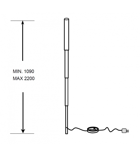 Telescopic Pallucco Floor Lamp