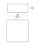 Versandfertig - 381 Torei Cassina Quadratischen Couchtisch