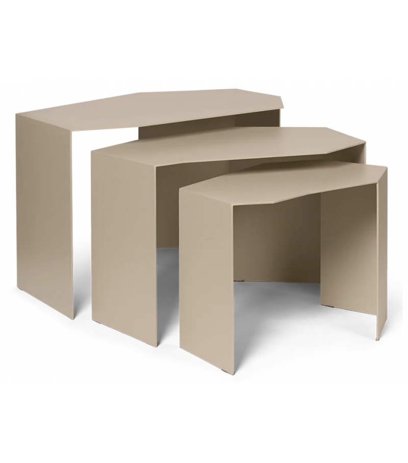 Shard Cluster Tables Ferm Living Set mit 3 Couchtischen