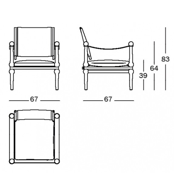 Twain Magis Low Dining Armchair